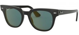 Lunettes de soleil - Ray-Ban® - Ray-Ban® RB2168 METEOR - 901/52 BLACK // BLUE GOLD MIRROR POLARIZED