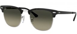 Sunglasses - Ray-Ban® - Ray-Ban® RB3716 CLUBMASTER METAL - 900471 SILVER TOP BLACK // LIGHT GREY GRADIENT DARK GREY