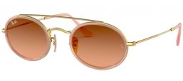 Lunettes de soleil - Ray-Ban® - Ray-Ban® RB3847N - 9125A5 GOLD // PINK BROWN GRADIENT