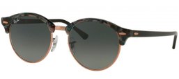 Gafas de Sol - Ray-Ban® - Ray-Ban® RB4246 CLUBROUND - 125571 SPOTTED GREY GREEN // DARK GREY GRADIENT