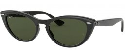 Lunettes de soleil - Ray-Ban® - Ray-Ban® RB4314N NINA - 601/31 BLACK // GREEN