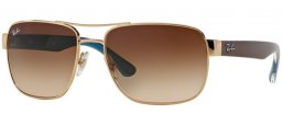 Sunglasses - Ray-Ban® - Ray-Ban® RB3530 - 001/13 GOLD // BROWN GRADIENT