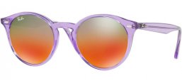 Lunettes de soleil - Ray-Ban® - Ray-Ban® RB2180 - 6280A8 SHINY VIOLET // BROWN MIRROR RED GRADIENT SILVER