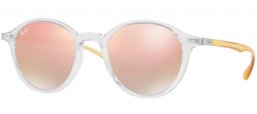 Lunettes de soleil - Ray-Ban® - Ray-Ban® RB4237 - 62887Y TRANSPARENT // GREY BROWN MIRROR PINK