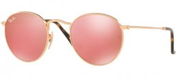 Lunettes de soleil - Ray-Ban® - Ray-Ban® RB3447N ROUND METAL - 001/Z2 SHINY GOLD // COPPER FLASH