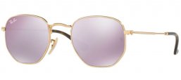 Lunettes de soleil - Ray-Ban® - Ray-Ban® RB3548N HEXAGONAL - 001/8O GOLD // WISTERIA FLASH