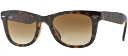 Gafas de Sol - Ray-Ban® - Ray-Ban® RB4105 FOLDING WAYFARER - 710/51 LIGHT HAVANA // CRYSTAL BROWN GRADIENT