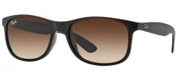 Lunettes de soleil - Ray-Ban® - Ray-Ban® RB4202 ANDY - 607313 MATTE BROWN // BROWN GRADIENT