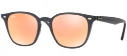 Lunettes de soleil - Ray-Ban® - Ray-Ban® RB4258 - 62307J SHINY OPAL GREY // ORANGE FLASH ORANGE