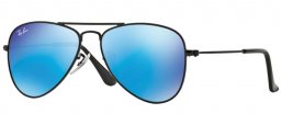 Frames Junior - Ray-Ban® Junior Collection - RJ9506S - 201/55 MATTE BLACK // BLUE MIRROR