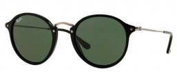 Gafas de Sol - Ray-Ban® - Ray-Ban® RB2447 ROUND - 901/58 BLACK // GREEN POLARIZED