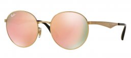 Sunglasses - Ray-Ban® - Ray-Ban® RB3537 - 001/2Y GOLD // BROWN MIRROR PINK