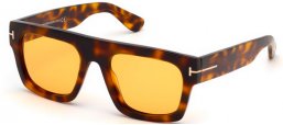 Sunglasses - Tom Ford - FAUSTO FT0711 - 56E  DARK HAVANA // LIGHT BROWN