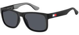 Lunettes de soleil - Tommy Hilfiger - TH 1556/S - 08A (IR)  BLACK GREY // GREY