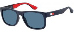 Sunglasses - Tommy Hilfiger - TH 1556/S - 8RU (KU)  BLUE RED WHITE // BLUE GREY