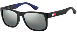 Sunglasses - Tommy Hilfiger - TH 1556/S - D51 (T4)  BLACK BLUE // BLACK MIRROR
