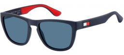 Lunettes de soleil - Tommy Hilfiger - TH 1557/S - 8RU (KU)  BLUE RED WHITE // BLUE GREY