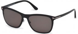 Sunglasses - Tom Ford - ALASDHAIR FT0526 - 02A MATTE BLACK // GREY