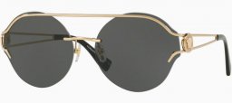 Sunglasses - Versace - VE2184 - 125287 PALE GOLD // GREY