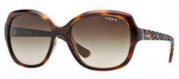 Gafas de Sol - Vogue eyewear - VO2871S - 150813 STRIPED DARK HAVANA // BROWN GRADIENT