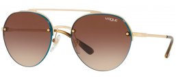 Sunglasses - Vogue eyewear - VO4113S - 848/13 PALE GOLD // BROWN GRADIENT