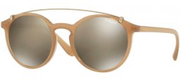 Lunettes de soleil - Vogue - VO5161S - 25335A OPAL SAND // LIGHT BROWN MIRROR DARK GOLD