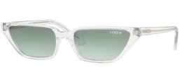 Sunglasses - Vogue - VO5235S - W7458E TRANSPARENT // GREEN GRADIENT