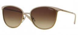 Gafas de Sol - Vogue eyewear - VO4002S - 996S13 MATTE BEIGE BRUSHED GOLD // BROWN GRADIENT