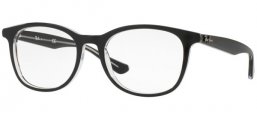 Lunettes de vue - Ray-Ban® - RX5356 - 2034 TOP BLACK ON TRANSPARENT