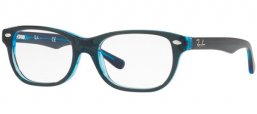 Lunettes Junior - Ray-Ban® Junior Collection - RY1555 - 3667 TOP BLUE ON BLUE FLUO