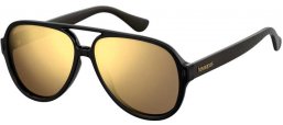 Sunglasses - Havaianas - LEBLON - QFU (SQ) BLACK // GOLD MULTILAYER