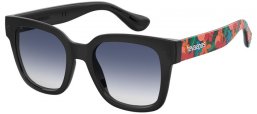 Lunettes de soleil - Havaianas - UNA - 7RM (08) BLACK PATTERNED // DARK BLUE GRADIENT