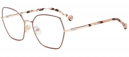 Monturas - Carolina Herrera - HER 0272 - YK9 BURGUNDY COPPER GOLD