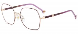 Monturas - Carolina Herrera - HER 0389 - YK9 BURGUNDY GOLD