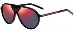 Gafas de Sol - HUGO - HG 1091/S - OIT (AO) BLACK RED // RED MIRROR