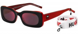 Gafas de Sol - HUGO - HG 1220/S - OIT (AO) BLACK RED // RED MIRROR