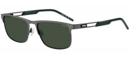 Gafas de Sol - HUGO - HG 1385/S - R80 (QT) MATTE DARK RUTHENIUM // GREEN