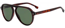 Sunglasses - BOSS Hugo Boss - BOSS 1126/S - 0UC (QT) RED HAVANA // GREEN