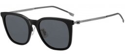 Sunglasses - BOSS Hugo Boss - BOSS 1347/F/SK - TI7 (IR) MATTE BLACK RUTHENIUM  // GREY BLUE