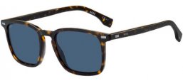 Lunettes de soleil - BOSS Hugo Boss - BOSS 1364/S - 086 (KU) DARK HAVANA // BLUE GREY