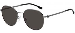 Sunglasses - BOSS Hugo Boss - BOSS 1471/F/SK - V81 (IR) DARK RUTHENIUM BLACK // GREY
