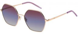 Lunettes de soleil - BOSS Hugo Boss - BOSS 1589/S - DDB (YU) GOLD COPPER // BURGUNDY GRADIENT VIOLET