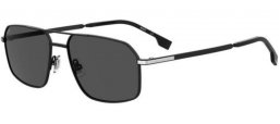 Sunglasses - BOSS Hugo Boss - BOSS 1603/S - 124 (IR) MATTE BLACK SILVER // GREY