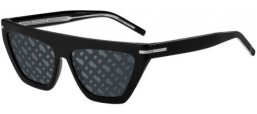 Sunglasses - BOSS Hugo Boss - BOSS 1609/S - 807 (MD) BLACK // GREY TOP LINEAR MIRROR SILVER