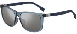 Sunglasses - BOSS Hugo Boss - BOSS 1617/F/S - PJP (T4) BLUE // BLACK MIRROR
