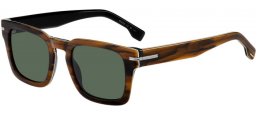 Sunglasses - BOSS Hugo Boss - BOSS 1625/S - 8AS (QT) STRIPED BROWN BLACK // GREEN