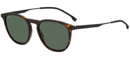 Sunglasses - BOSS Hugo Boss - BOSS 1639/S - 2OS (QT) HAVANA MATTE BLACK // GREEN