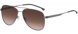 Sunglasses - BOSS Hugo Boss - BOSS 1641/S - R80 (HA) MATTE DARK RUTHENIUM // BROWN GRADIENT