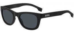 Sunglasses - BOSS Hugo Boss - BOSS 1649/S - 80S (IR) BLACK WHITE // GREY BLUE