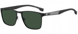 Lunettes de soleil - BOSS Hugo Boss - BOSS 1826/S - 003 (QT) MATTE BLACK // GREEN
